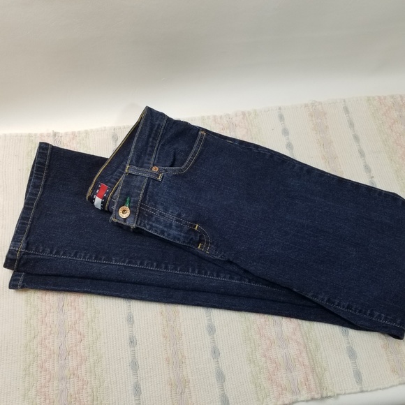 TOMMY JEANS Midrise Straight Leg Dark Wash A7-0200 - Picture 4 of 4